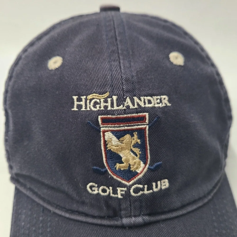 Highlander‎ Golf Club Hat Adjustable Blue Page & Tuttle Course Wenatchee WA Men